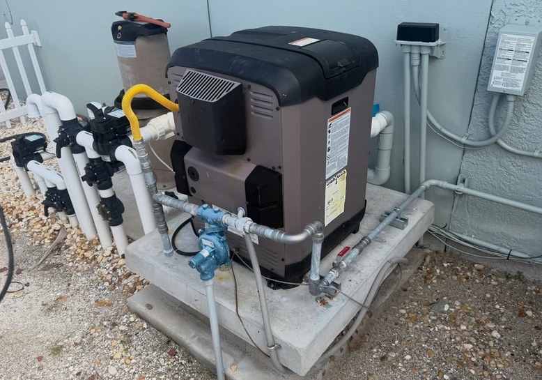 Installed a hayward pool heater.